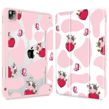 Imagem de Mektron Capa para iPad Pro 12,9 polegadas M2 2022 compatível com iPad Pro 12,9 polegadas 6ª/5ª/4ª/3ª geração 2021 2020 2018 capa para tablet com capa traseira transparente à prova de choque para iPad