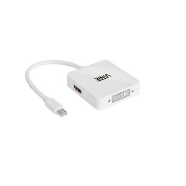 Imagem de Adaptador 3 Em 1 Mini Displayport Para Dvi/Hdmi/Displayport