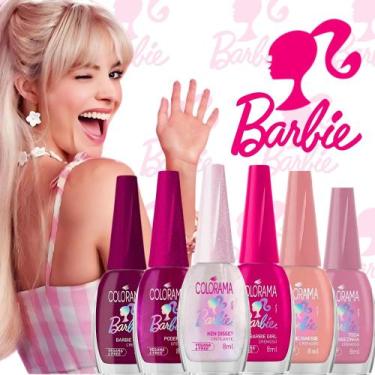 Imagem de Kit Esmaltes Colorama Barbie 6 Cores Lançamento Atacado