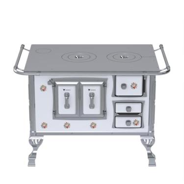 Imagem de Fogão a Lenha GII N 2 Sec Branco Buque Sem Tampa Saida Esquerda