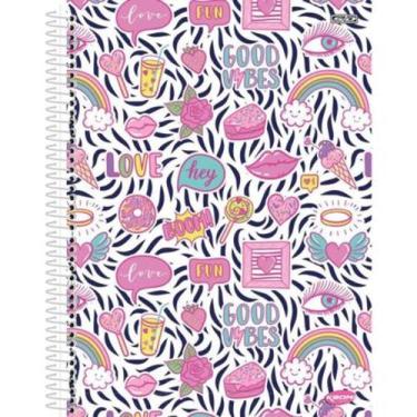 Imagem de Caderno espiral good vibes 200 folhas - KBOM light 