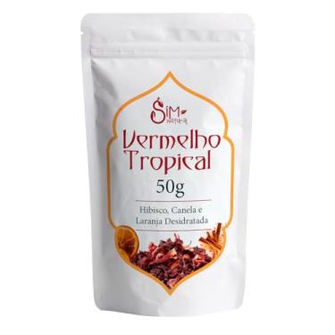 Imagem de Chá Vermelho Tropical Blend Refrescante Cítrico E Suave 50g
