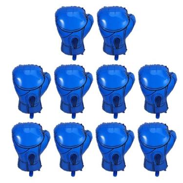 Imagem de Amosfun 10Pcs Boxing Gloves Foil Balloons Aluminum Party Decorations for Boys Birthday Wrestling Theme Celebrations Self Sealing for Sports Events