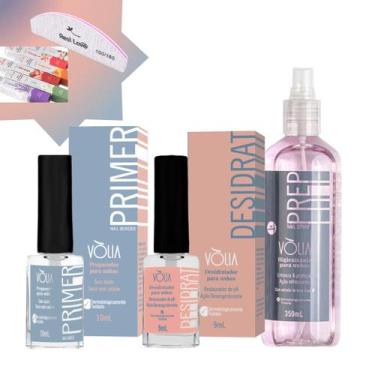 Imagem de KIT PRIMER SEM ÁCIDO VÓLIA 10ml DESIDRATADOR DE UNHAS DESIDRAT VÓLIA 9