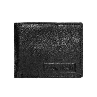 Imagem de Carteira Calvin Klein Couro Texture Logo Offset Preta, UN