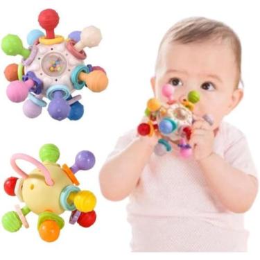 Imagem de Mordedor Infantil Brinquedo de Bebê Flexível 360 Livre BPA Kidino