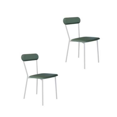 Imagem de Conjunto 2 Cadeiras de Jantar Vintage Emília Tecido Revest Sintético E