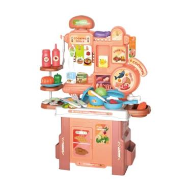 Imagem de Cozinha Infantil Brinquedo Mini Chef com 46 Peças Maxi Toys