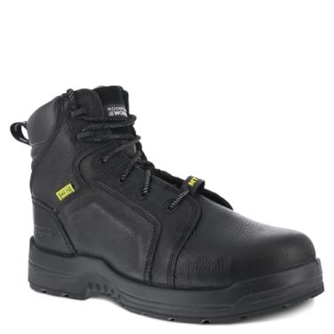 Imagem de Rockport Bota de trabalho masculina More Energy RK6465 de 15 cm com cadarço aos dedos, Preto, 41