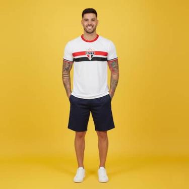 Imagem de Camisa Camiseta São Paulo FC Masculina Stencil Oficial Licenciada - Br