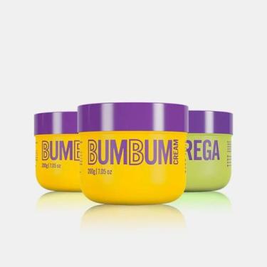 Imagem de Kit Beleza Brasileira Bumbum Sarado Hidrata Esfolia e Reduz Estria e C