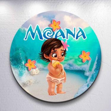 Imagem de Capas p/ Painel Sem Estrutura Redondo Baby Princesa Dos Mares Sublimad