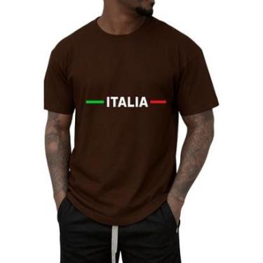 Imagem de Camiseta Gmm Shoes Itália Masculina Casual com Logo Estampado-Masculino