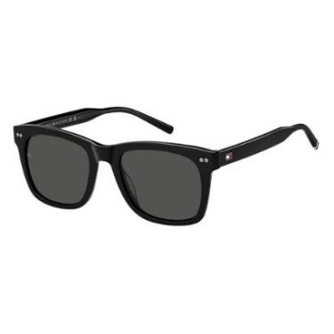 Imagem de Óculos de Sol Tommy Hilfiger 2184/S Preto Lente Cinza-Masculino