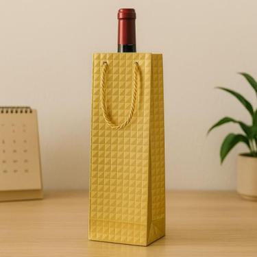Imagem de Kit 12 Sacola Para Garrafas de Vinho Com Alça -Embalagem Para Presente