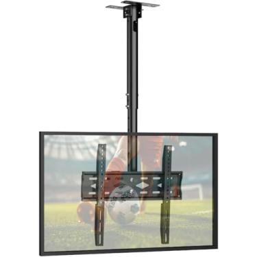 Imagem de GLWIXY Suporte de teto de TV para tela plana de 66.0-172.7 cm serve para a maioria das TVs LCD LED OLED Monitor de até 45 kg Max VESA 400 x 400 mm Suporte de TV de teto ajustável