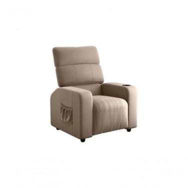 Imagem de Poltrona Reclinável Sala Cadeira Mx 67 Pulse Veludo Capuccino Matrix