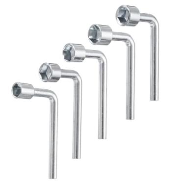 Imagem de Conjunto de chaves de soquete sextavado aberto angular em forma de l 11/12/13/14/15 mm Chave inglesa de soquete métrico de aço carbono de extremidade única para reparo geral de manutenção de bicicleta