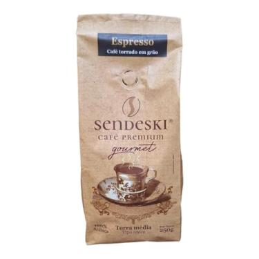 Imagem de Sendeski Café Premium Gourmet Espresso em Grãos, 100% Arábica, Torra Média, 250g