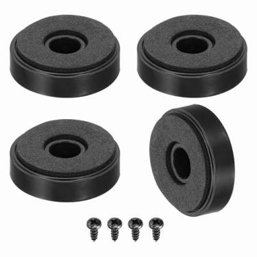 Imagem de Generic 4 pés de isolamento de alto-falante, base de absorção de choque de espuma de plástico de 40 mm x 10 mm, suporte para amplificador antivibração para CD de áudio, sistema de som de home theater