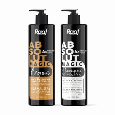 Imagem de Kit Alisamento Profissional Selante Argan Absolut + Shampoo Raaf -1L