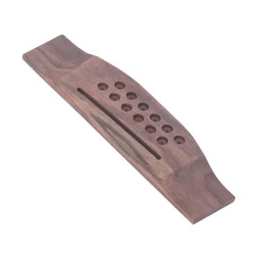 Imagem de RiToEasysports Ponte de Guitarra de 12 Cordas Com Material de jacarandá, Tamanho Perfeito para Desempenho Ideal de Reprodução, Fácil Instalação para Músicos e Entusiastas de Bricolagem
