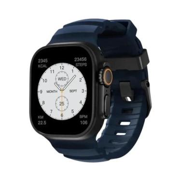 Imagem de Pulseira Esportiva De Silicone Para iWatch Ultra2 Apple Watch 46mm 49m