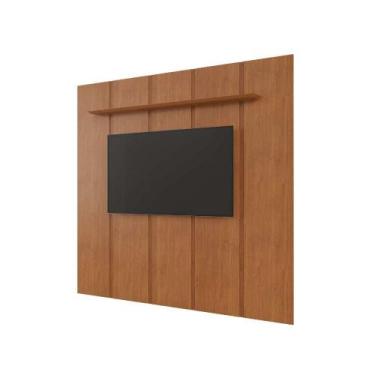Imagem de Painel Para TV 75 Zeus Naturalle 184x250cm C Prateleira 100MDF - Mavau