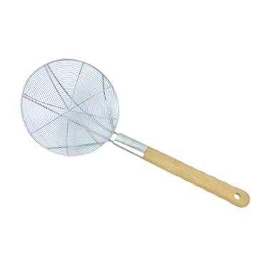 Imagem de IEUDNS Concha escumadeira com peneira, fácil de limpar, multiuso, ideal para fritar bolinhos, 24cm