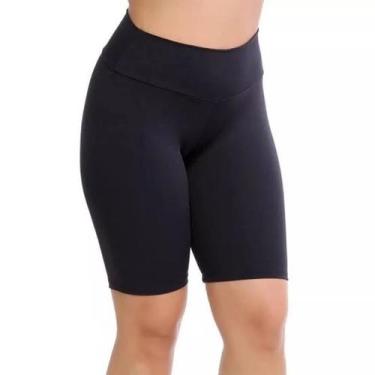 Imagem de Kit 2 Bermuda Suplex Feminino Academia Ciclista Fitness P M G GG - DiF