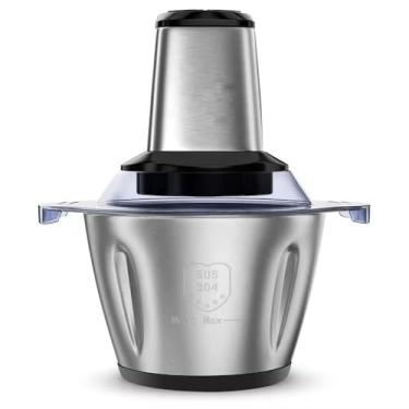 Imagem de Moedor de Carne Elétrico Inox 3L 110V – Alta Potência, Lâminas Duplas e Fácil Limpeza