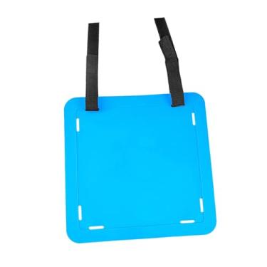 Imagem de RNXRZANK Equipamento de Treino de Gol de Futebol, Alvo de Futebol com Placa de Posicionamento Ajustável, Placa de Alvo Portátil em TPE, Adequado para Iniciante, Azul