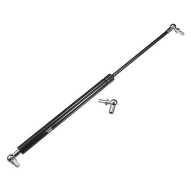 Imagem de X AUTOHAUX 1 conjunto de 45,7 cm 10 kg/100N suportes de elevação pretos amortecedores mola a gás com pino esférico suporte universal para trailer, carro, caminhão, barco