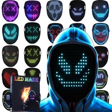 Imagem de Máscara LED JDBMAOYE iluminada com sensor de gestos de Halloween