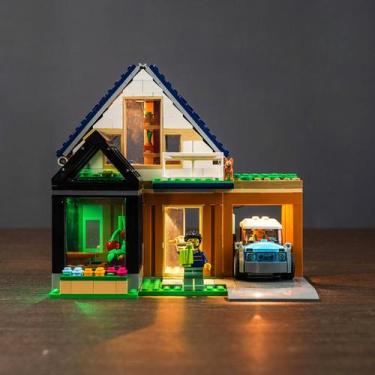 Imagem de Kit de luz LED para casa de família Lego City e carro elétrico - Welki