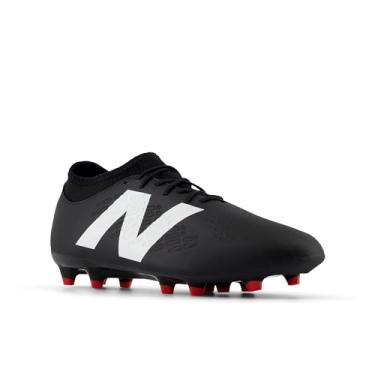 Imagem de New Balance Tênis de futebol unissex Tekela Magique FG V4+, preto/branco/vermelho verdadeiro, 44, Preto/Branco/Vermelho Verdadeiro, 14 Wide Women/12.5 Men