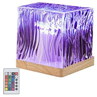 Imagem de LUMINFLY Projetor LED Night Sky, recarregável por USB com 162 efeitos de luz e controle remoto, ambiente dinâmico de ondas de água para casa e festas