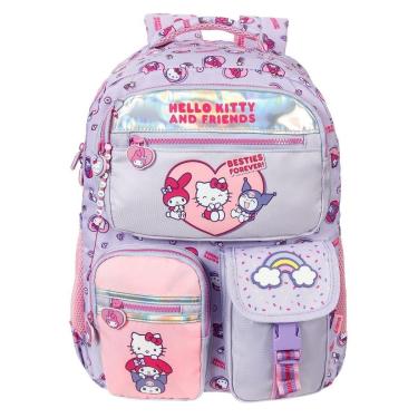 Imagem de Mochila Escolar Infantil Hello Kitty & Friends Holográfico-Feminino