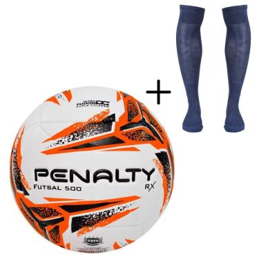 Imagem de Kit 01 Bola De Futsal Penalty RX 500 XXIII + 01 Meião Penalty Storm-Masculino