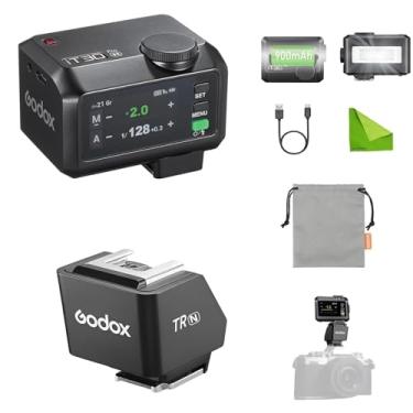 Imagem de Godox Kit de elevação iT30Pro N TTL Flash & TR TTL Hot Shoe Riser, Flash automático e HSS, tela sensível ao toque colorida, aumento de 30 mm, 0-90°, 560 flashes, sistema X sem fio 2,4G, para NK (preto