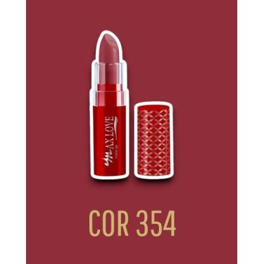 Imagem de Batom Cremoso Matte Rouge Max Love - Cor Intensa e Duradoura Cor:15073
