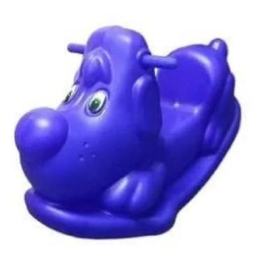 Imagem de Gangorra Balanço DOG Feliz Azul - Diversão Kids