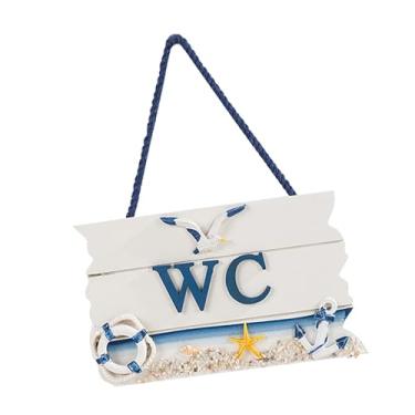 Imagem de IEUDNS Placa de sinalização para banheiro, decoração de parede, placa de porta para vaso sanitário, escritório, Boia de Natação