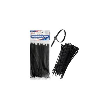 Imagem de Abraçadeira de Nylon, Fita Plástica Enforca Gato, 4,8mm x 20cm, 100 Unidades, Resistente a Solventes, Ácidos, Óleos e Graxas