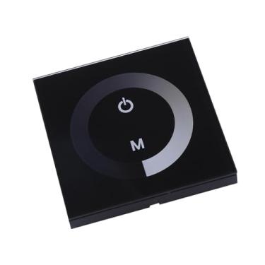 Imagem de FTVOGUE Interruptor de Parede Dimmer de Canal único Controlador de Faixa de Luz LED Com Modo de Toque, para Decoração de Casa, Compatível Com Faixas de Luz LED de Cor única (#01)