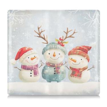 Imagem de CEBUGI Porta-luvas e porta-luvas com desenho animado de boneco de neve para organizador de documentos, 12,5 cm x 24 cm