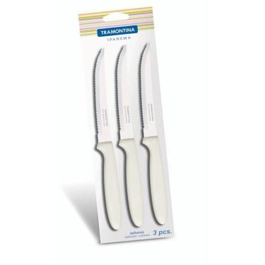 Imagem de Conjunto 3 Facas Inox Branco Ipanema Tramontina 23360385