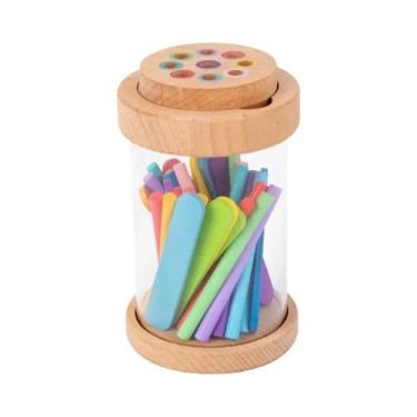 Imagem de Brinquedo De Classificação De Cores Em Madeira Montessori Para Criança