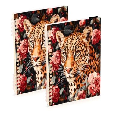 Imagem de Burbuja Cadernos com nome, papel pautado universitário A5 com 60 folhas, fichário para escritório, 2 unidades