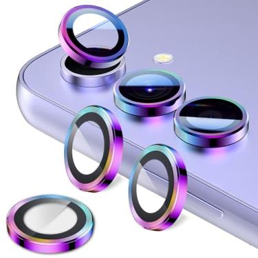 Imagem de Zeking (Conjunto de 2 protetores de lente para câmera Samsung Galaxy S26 Plus 5G, claridade HD, ultrafino, 9H, vidro temperado com bordas de alumínio, capa de lente de metal individual (cor)